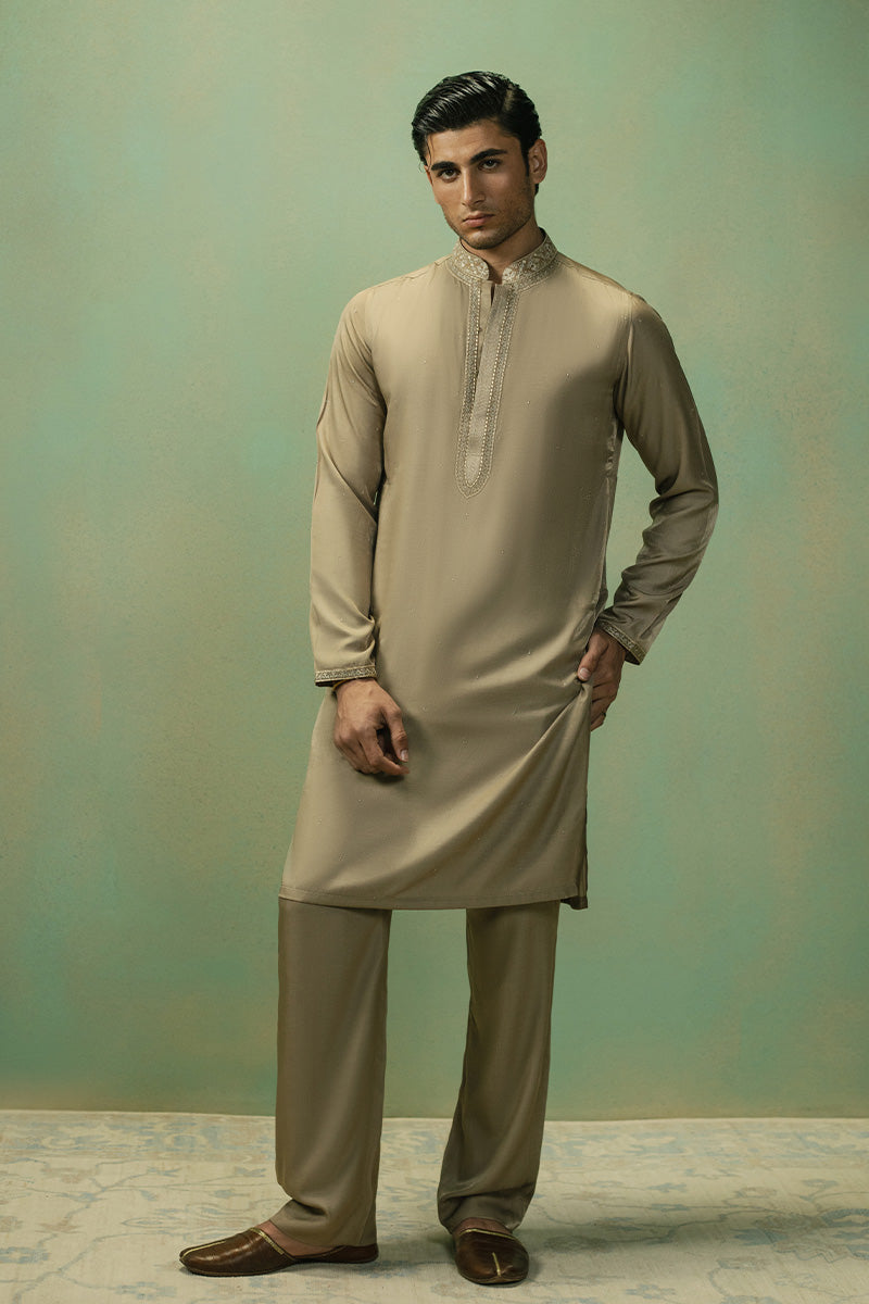 Republic By Omar Farooq | Luxury Rtw | 'Saud' Kurta Pajama -  Republic by Omar Farooq Luxury RTW - Original Designer Dress - House of Maryam