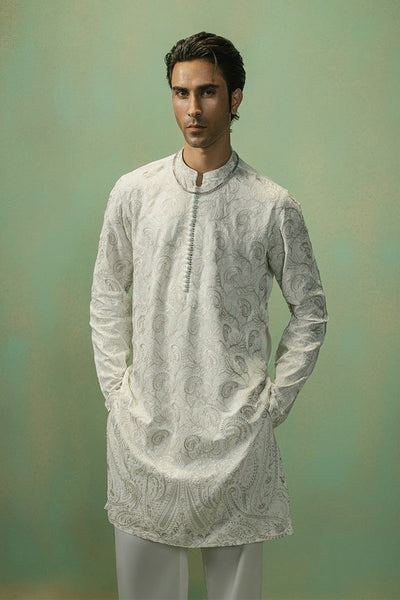 Republic By Omar Farooq | Luxury Rtw | 'Rafi' Kurta Pajama -  Republic by Omar Farooq Luxury RTW - Original Designer Dress - House of Maryam