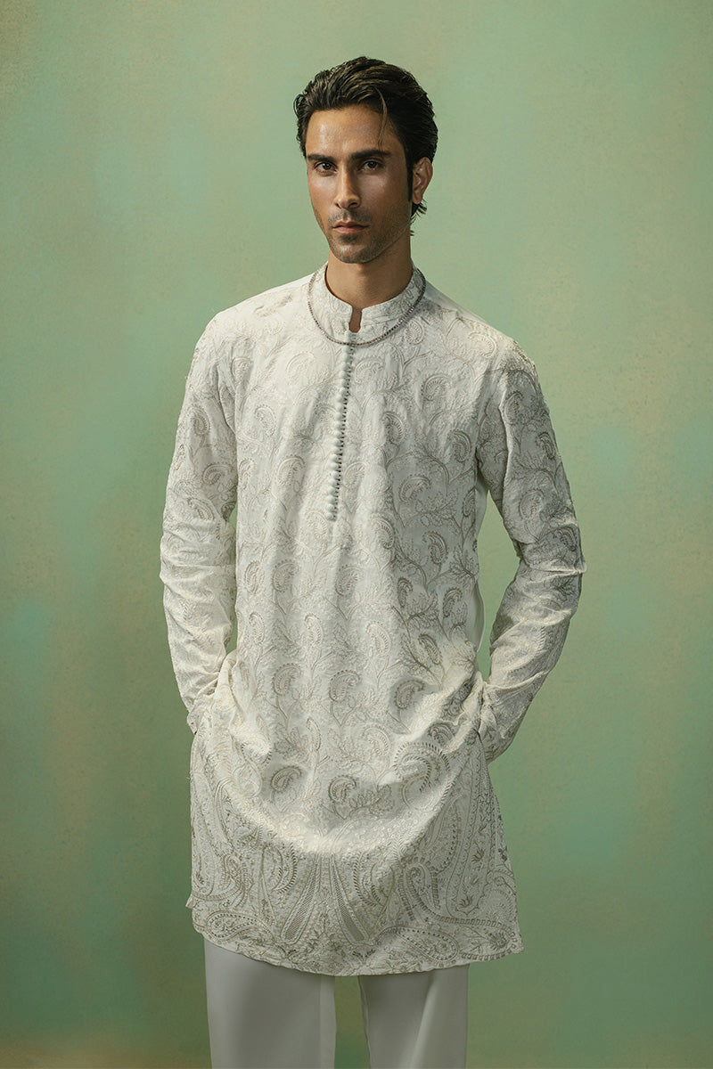 Republic By Omar Farooq | Luxury Rtw | 'Rafi' Kurta Pajama -  Republic by Omar Farooq Luxury RTW - Original Designer Dress - House of Maryam