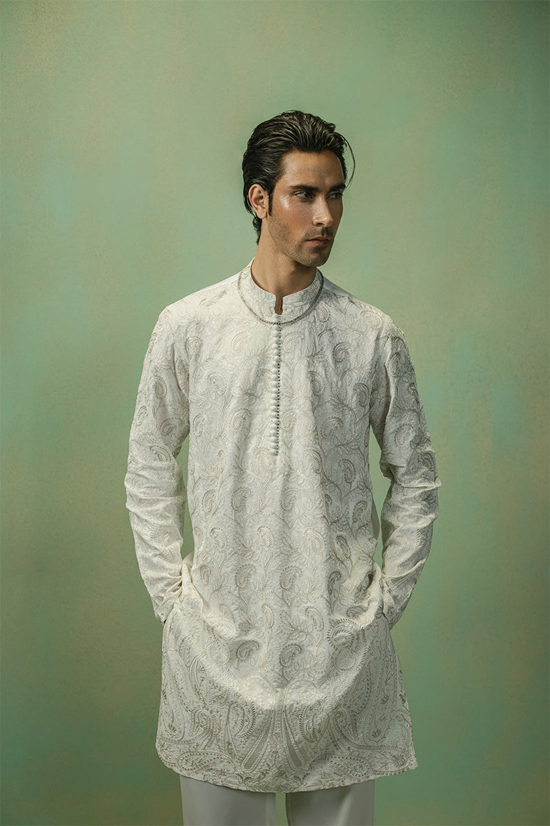 Republic By Omar Farooq | Luxury Rtw | 'Rafi' Kurta Pajama -  Republic by Omar Farooq Luxury RTW - Original Designer Dress - House of Maryam