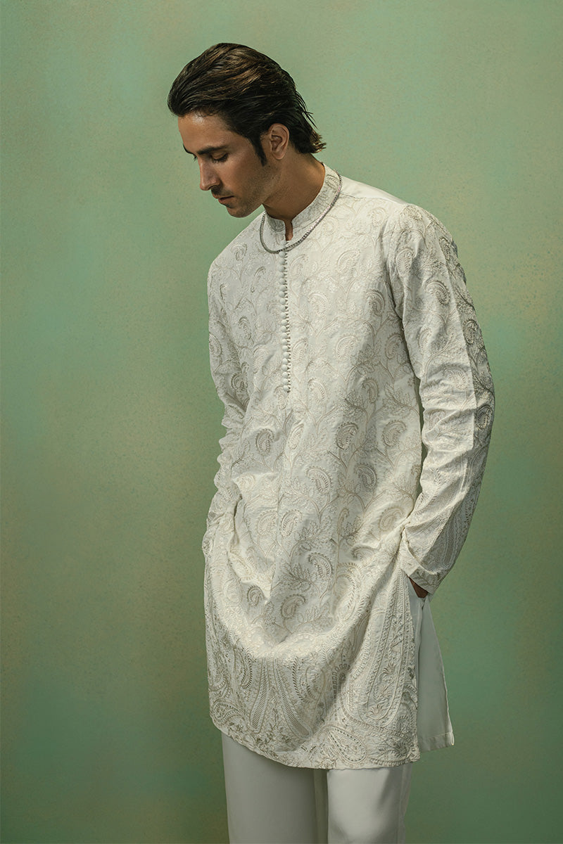 Republic By Omar Farooq | Luxury Rtw | 'Rafi' Kurta Pajama -  Republic by Omar Farooq Luxury RTW - Original Designer Dress - House of Maryam
