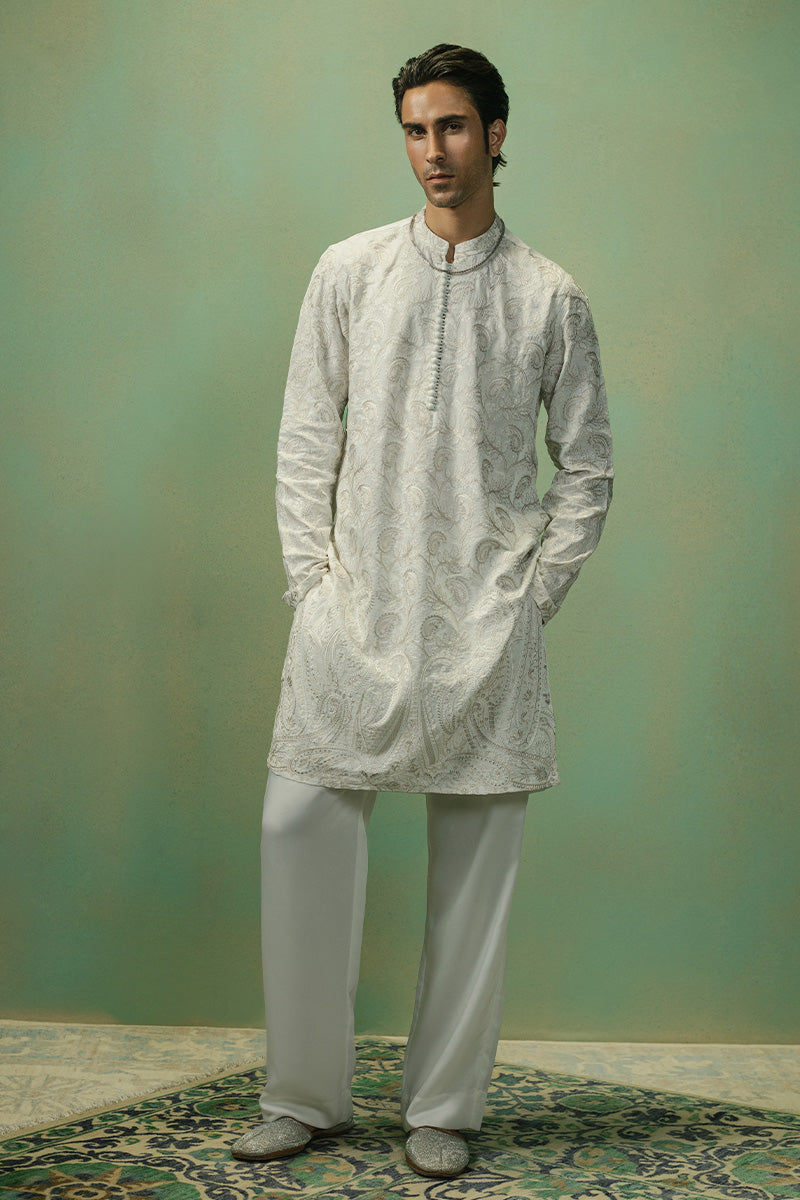 Republic By Omar Farooq | Luxury Rtw | 'Rafi' Kurta Pajama -  Republic by Omar Farooq Luxury RTW - Original Designer Dress - House of Maryam