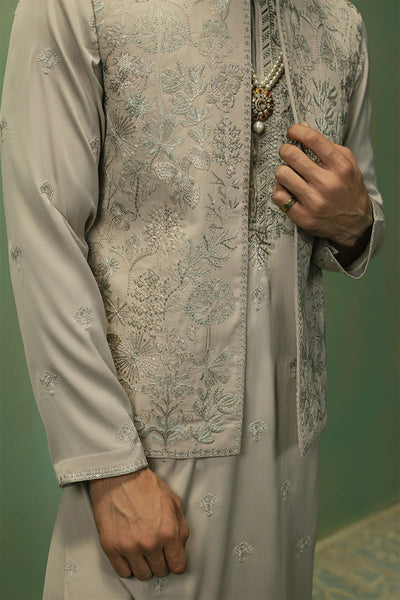 Republic By Omar Farooq | Luxury Rtw | 'Aariz' Open Waistcoat -  Republic by Omar Farooq Luxury RTW - Original Designer Dress - House of Maryam