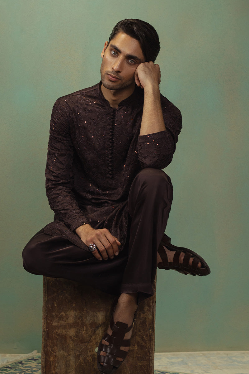Republic By Omar Farooq | Luxury Rtw | 'Shadab' Kurta Pajama -  Republic by Omar Farooq Luxury RTW - Original Designer Dress - House of Maryam