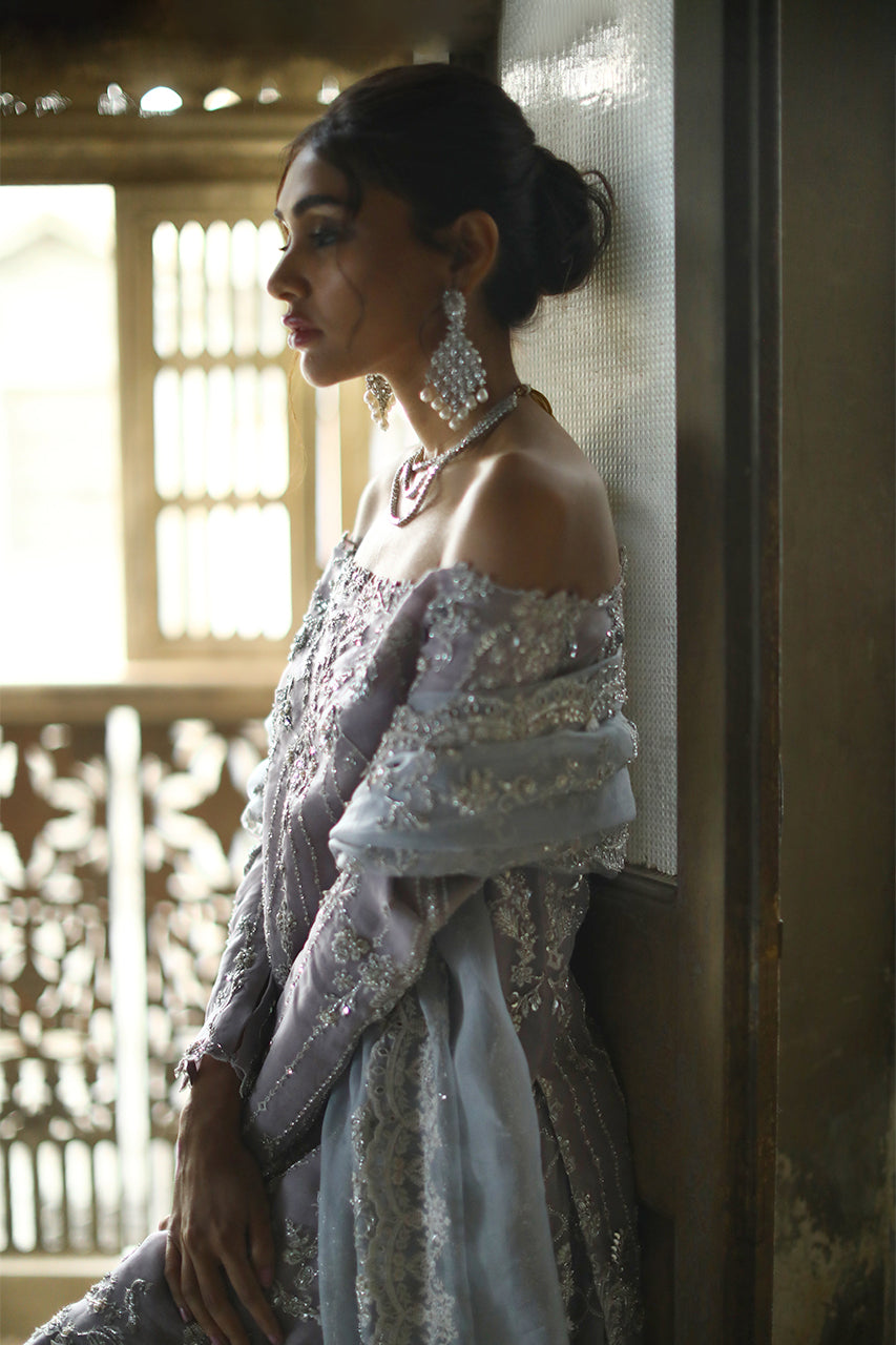 Nida Azwer | Nastaran Couture Collection'23 | Opera Mauve Bridal -  Nida Azwer Bridals - Original Designer Dress - House of Maryam