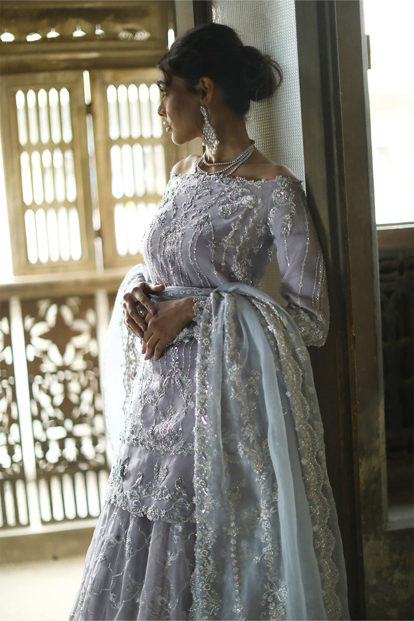 Nida Azwer | Nastaran Couture Collection'23 | Opera Mauve Bridal -  Nida Azwer Bridals - Original Designer Dress - House of Maryam