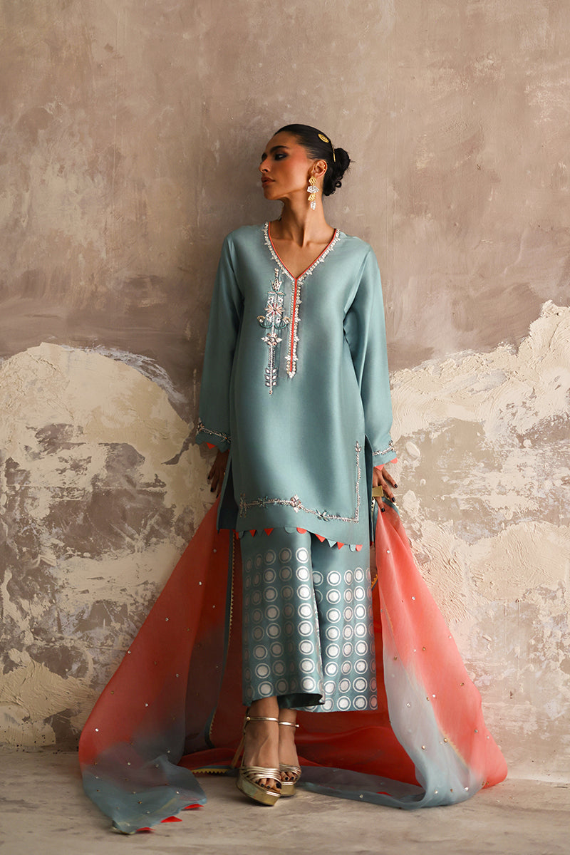 Wardha Saleem | Layla Formals 25 | Firoza, image 6