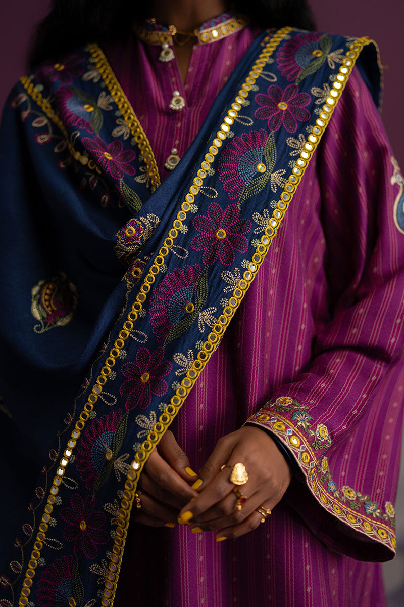 Cross Stitch | Exclusive Pret | Dreamy Pink-3 PC (Shirt, Trouser & Dupatta)-5