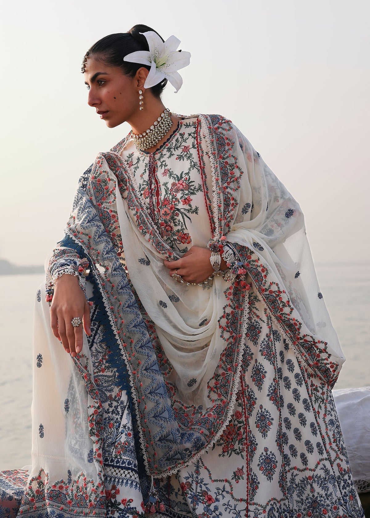 Hussain Rehar | Kalabagh Luxury Lawn 26 | Yuki, image 5