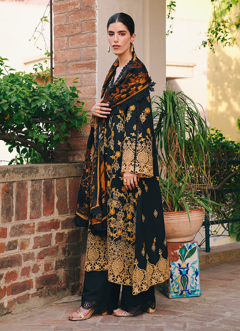 Image | Summerkari 25' | Kaisah -  Image 3 Piece - Unstitched - Original Designer Dress - House of Maryam