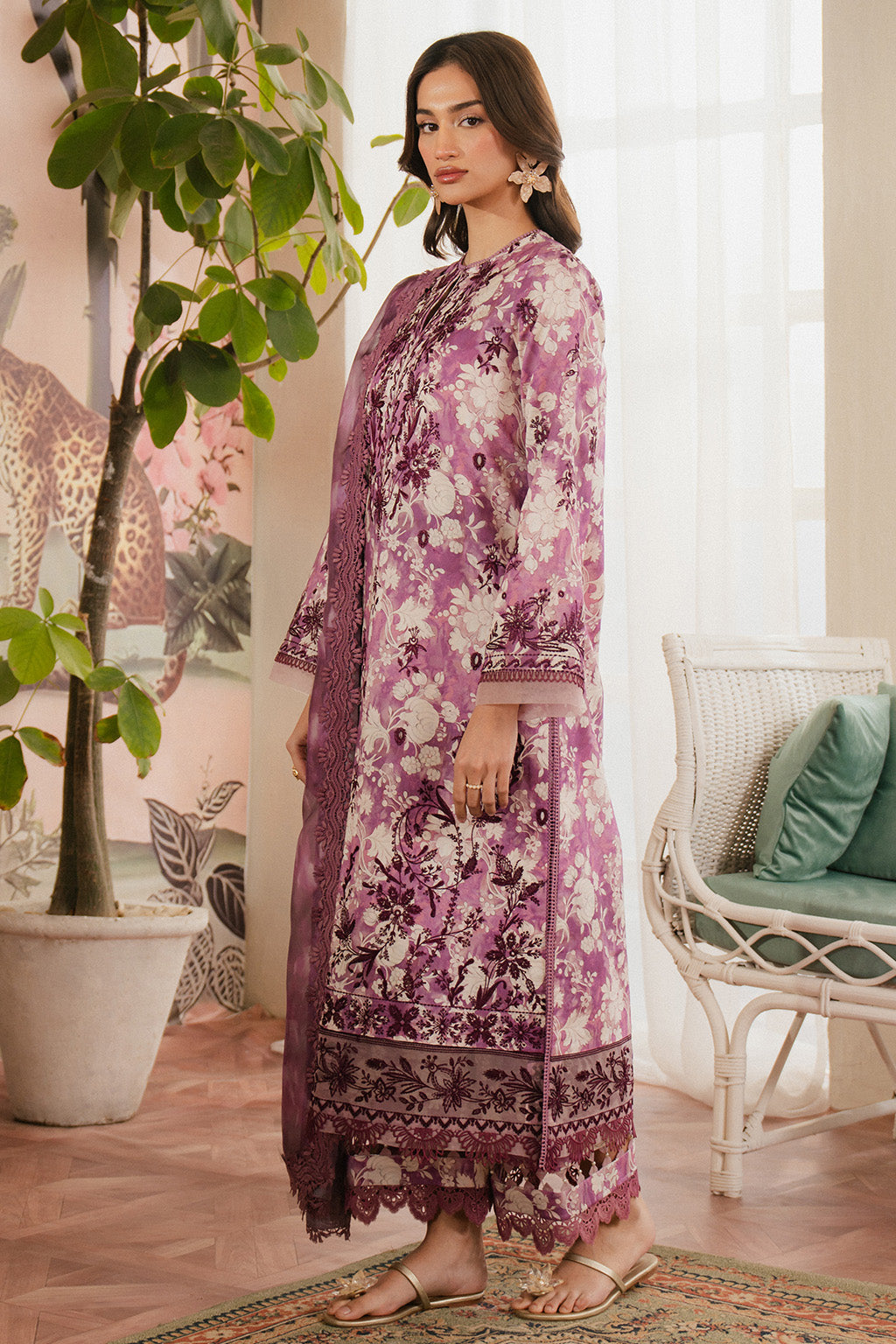 Ayzel | Armelia Printed Lawn 25 | Ren -  Ayzel Ladies Clothes - Original Designer Dress - House of Maryam