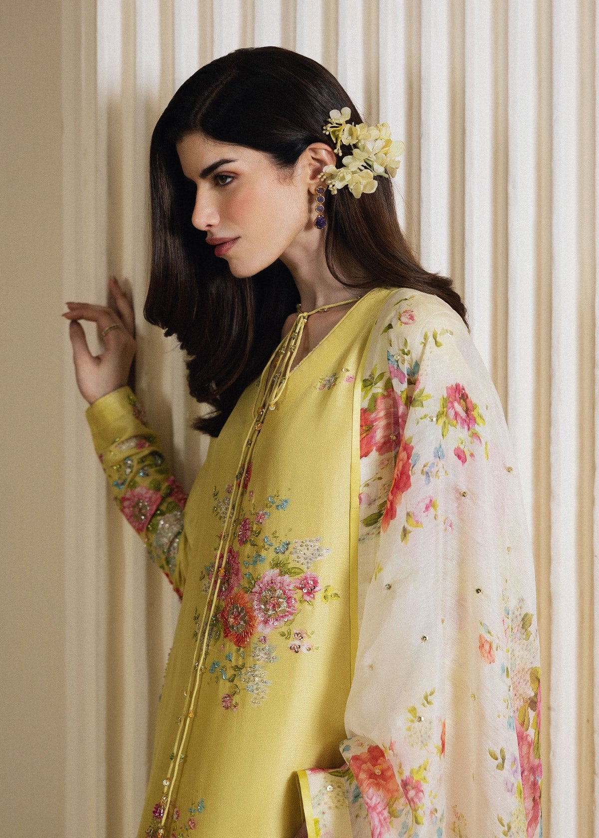 Hussain Rehar | Luxury Pret 26 | Rose Aura, image 6
