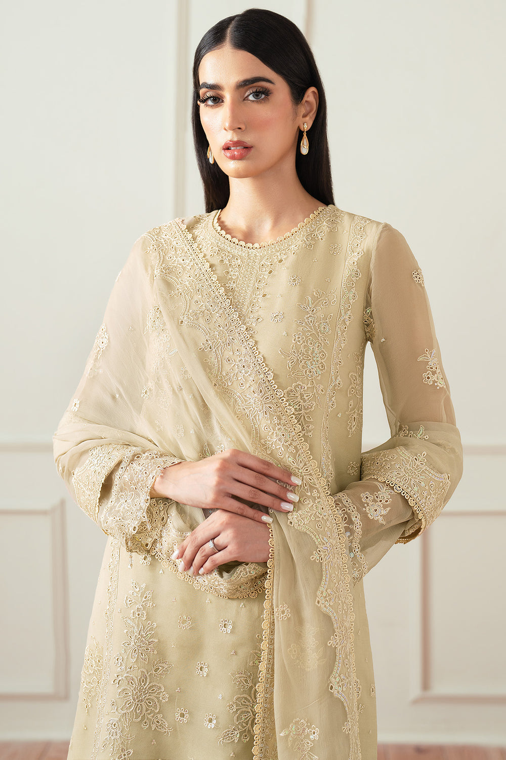 Farasha | Essence Formals 25 | Beige Dusk -  Farasha Ladies Clothes - Original Designer Dress - House of Maryam