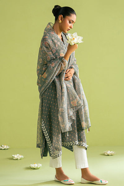 Cross Stitch | Exclusive Pret | Forest Flora-2 PC (Shirt & Dupatta)