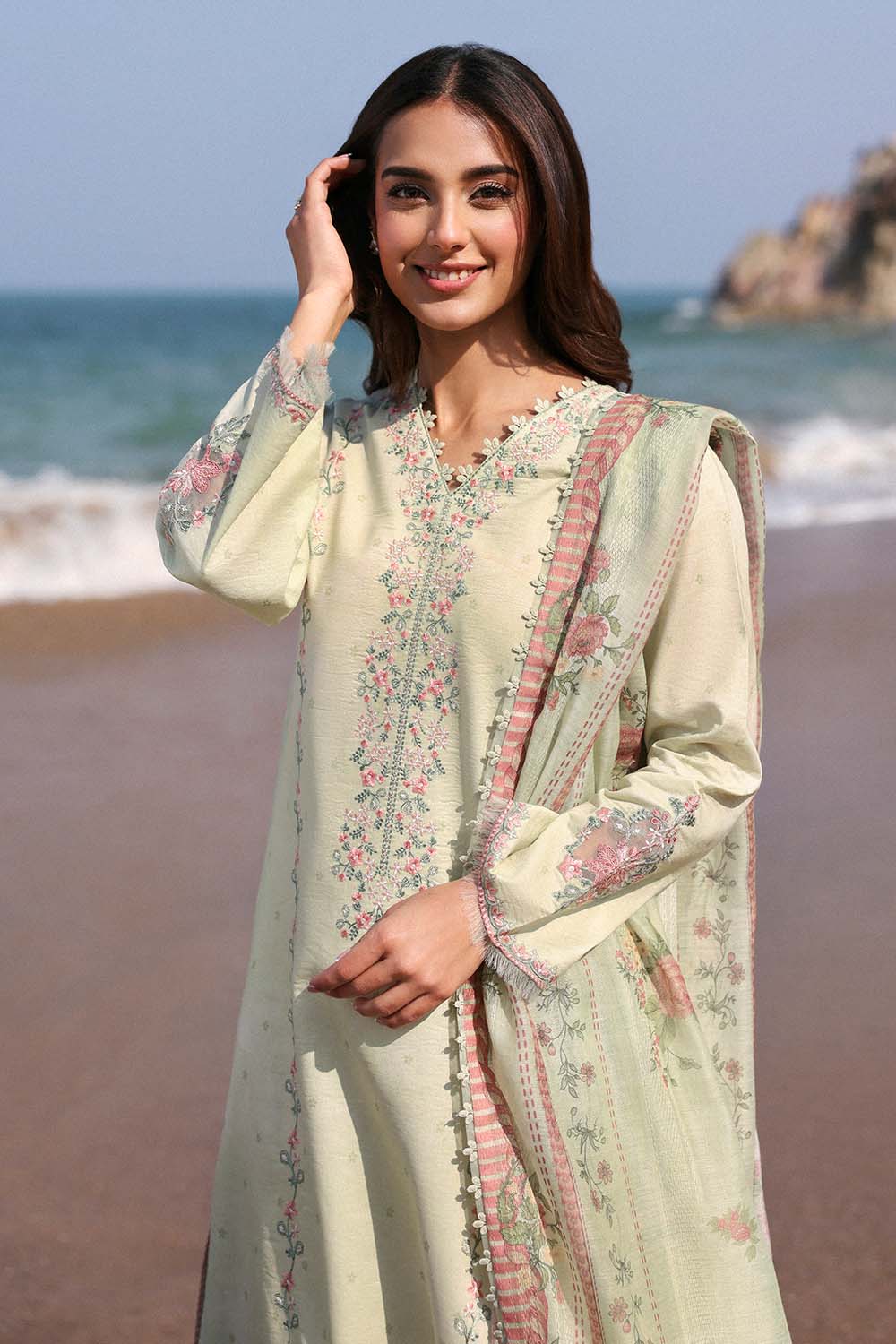 Seran | Afsanah Lawn 25 | FARIHA -  Seran Ladies Clothes - Original Designer Dress - House of Maryam