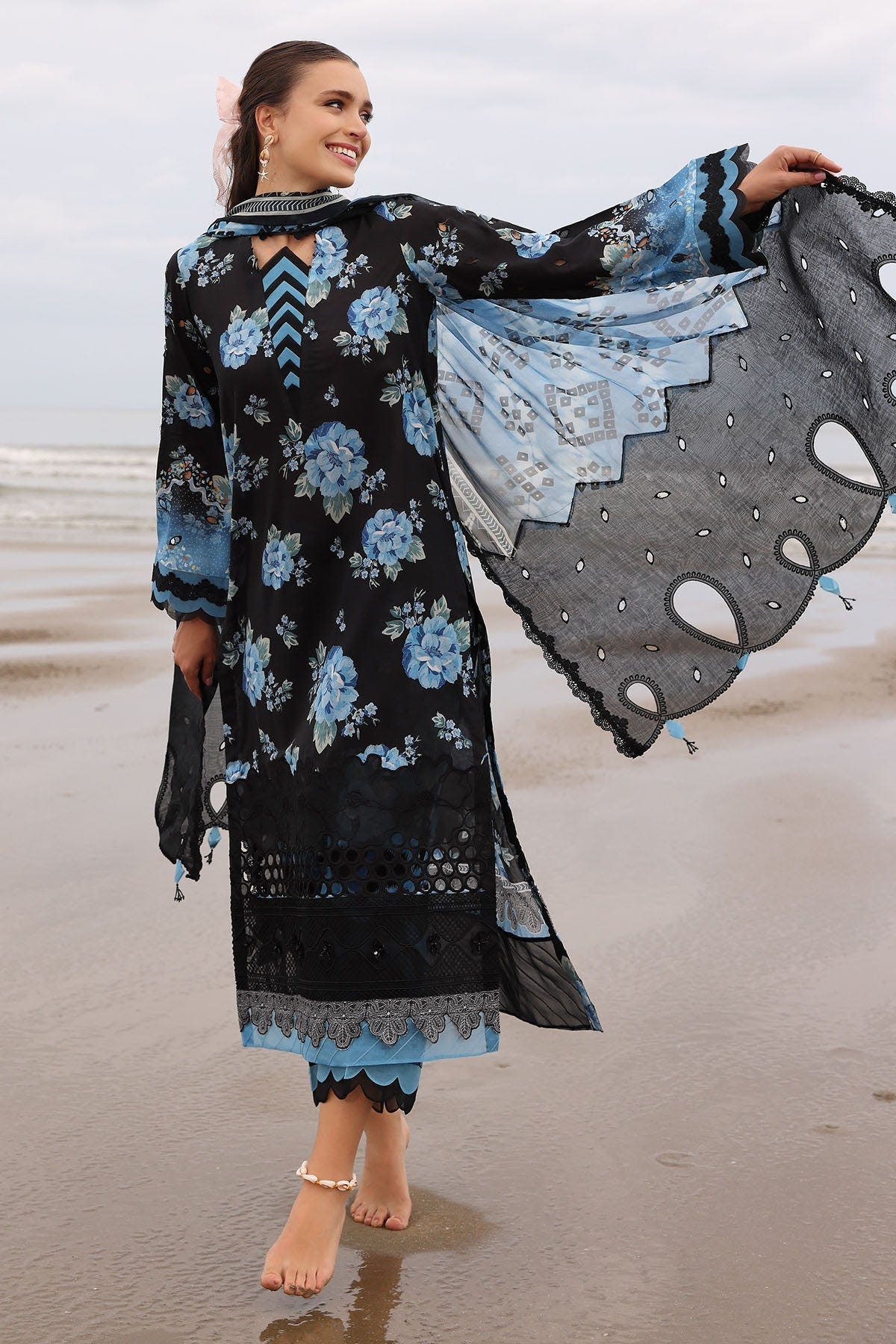 Nureh | Gardenia Embroidered Lawn 25 | NSG-171 -  Nureh Ladies Clothes - Original Designer Dress - House of Maryam