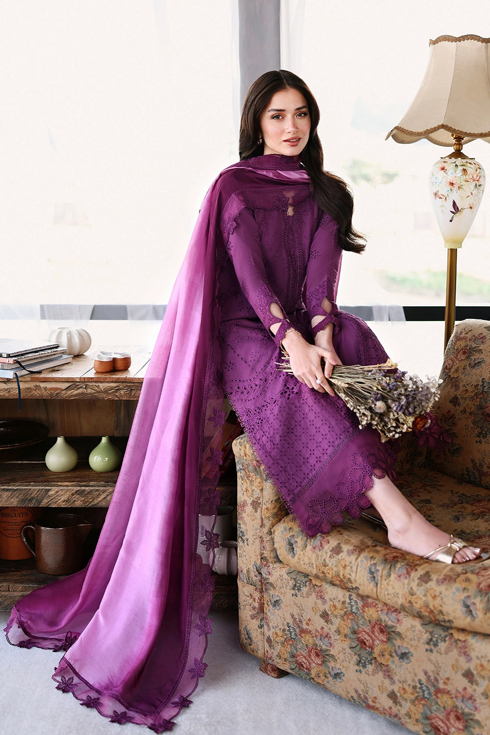 Azure | Luxury Lawn 26 | Mulberry, image 3
