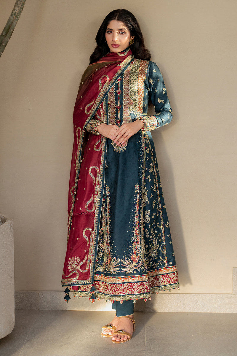 Jazmin | Shahkaar Luxury Lawn 25 | SL25-D3 -  Jazmin Ladies Clothes - Original Designer Dress - House of Maryam