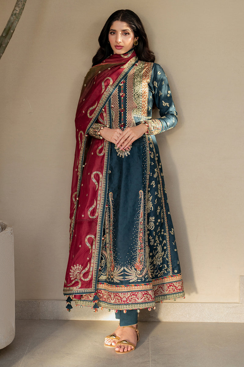 Jazmin | Shahkaar Luxury Lawn 25 | SL25-D3 -  Jazmin Ladies Clothes - Original Designer Dress - House of Maryam