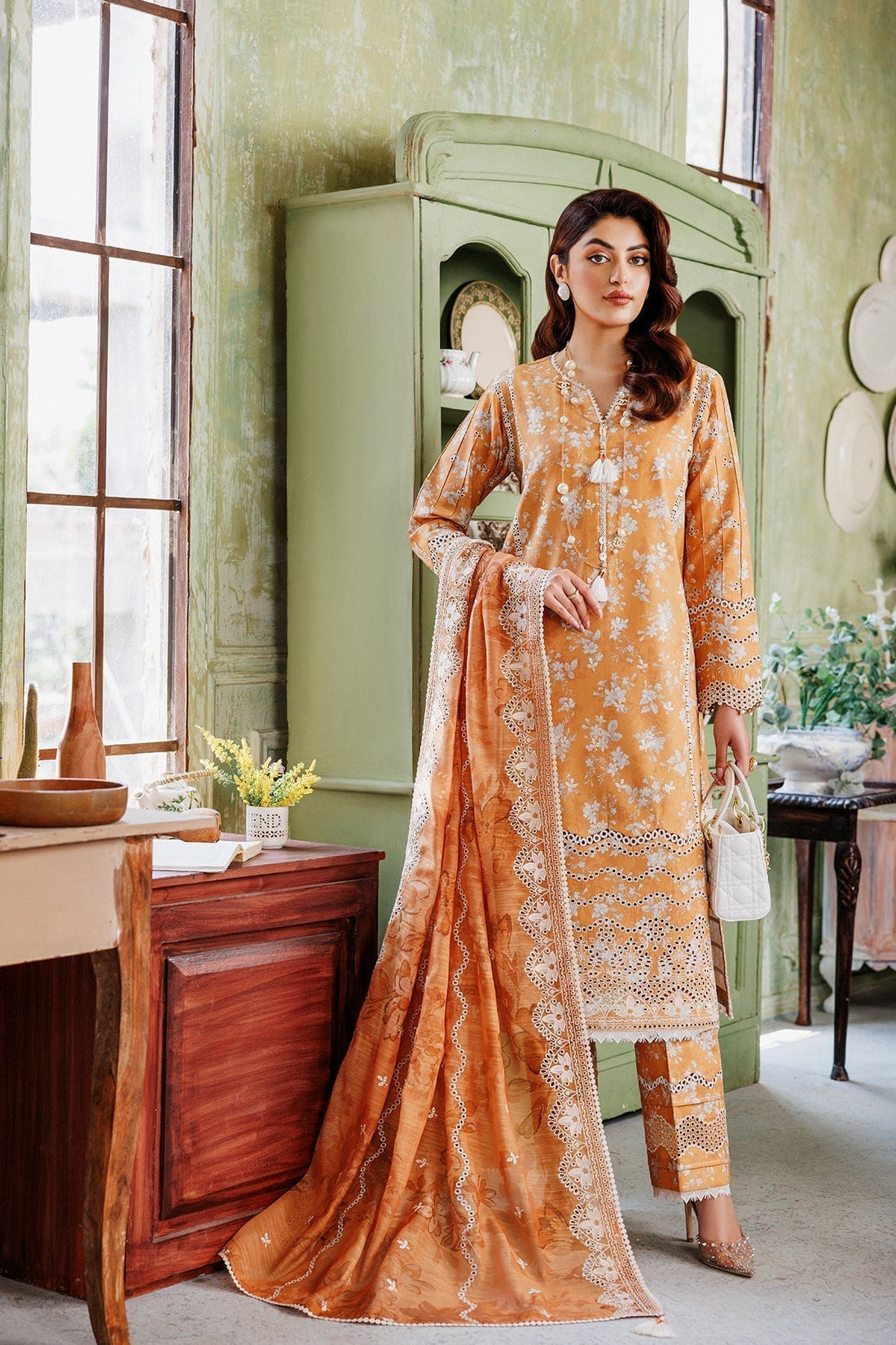 Alizeh | Maahi Vol 2 | AF-EPL-7014-SUNG by Designer Alizeh - House of Maryam - Pakistani Designer Ethnic Wear in {{ shop.shopifyCountryName }}