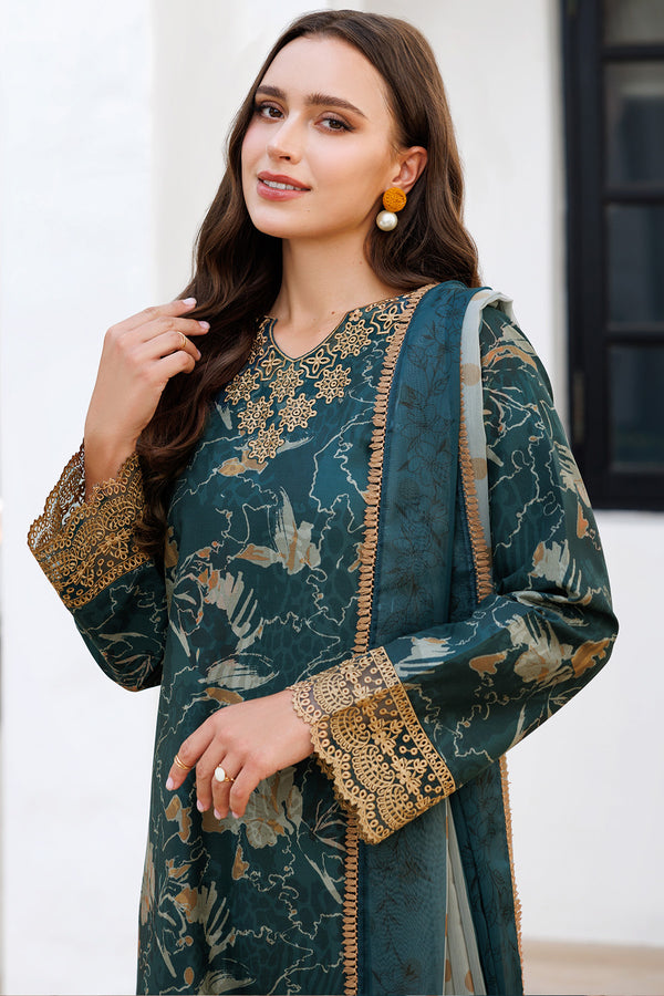 Farasha | Printed Essentials | Teal Bell -  Farasha Ladies Clothes - Original Designer Dress - House of Maryam