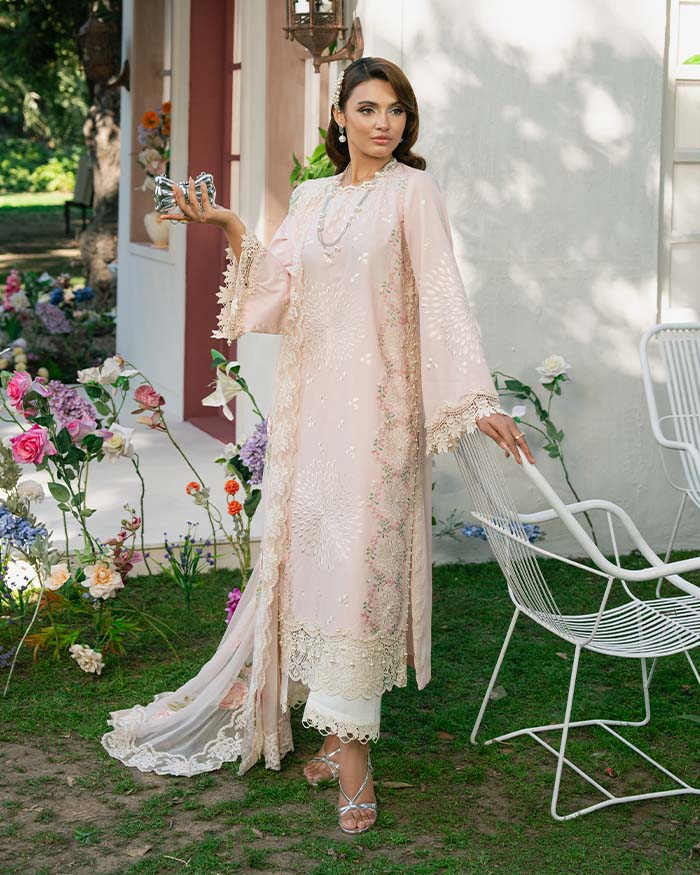 Zevk | Flora Festive Lawn | LOTUS -  Zevk Ladies Clothes -  House of Maryam