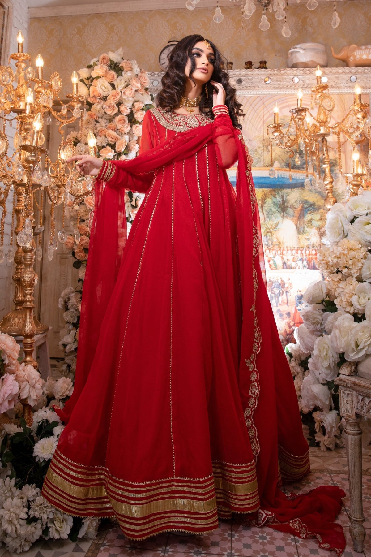 Hania & Umaimaz | Festive Collection | Surkh -  Hania & Umaima  - Original Designer Dress - House of Maryam