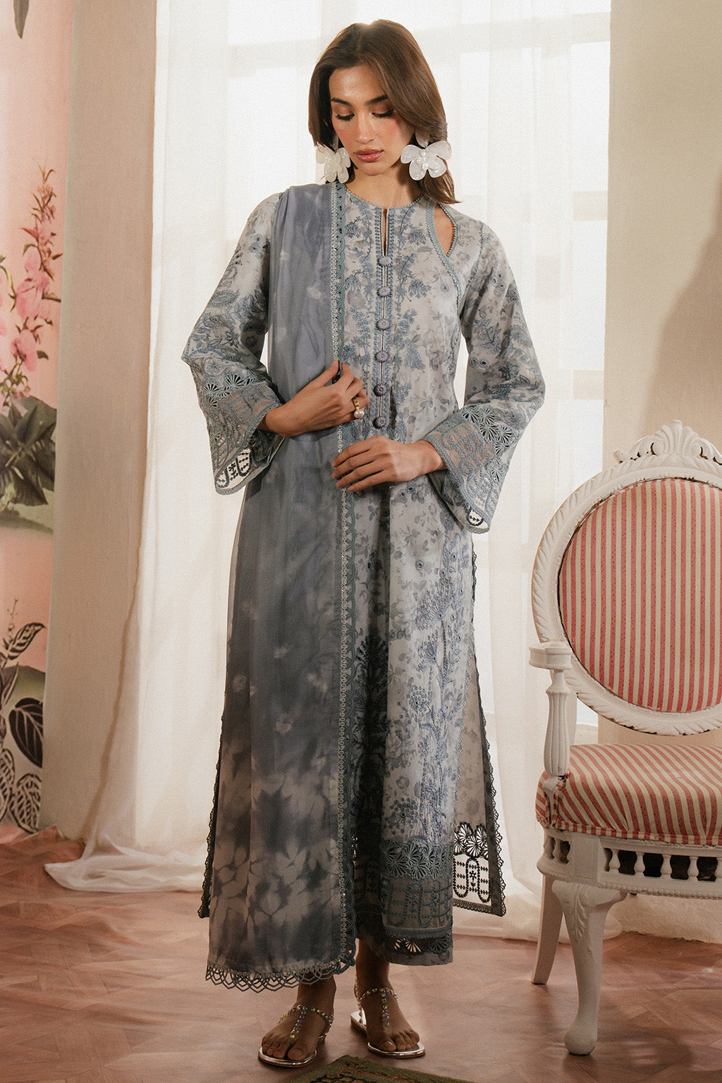 Ayzel | Armelia Printed Lawn 25 | Selviana -  Ayzel Ladies Clothes - Original Designer Dress - House of Maryam