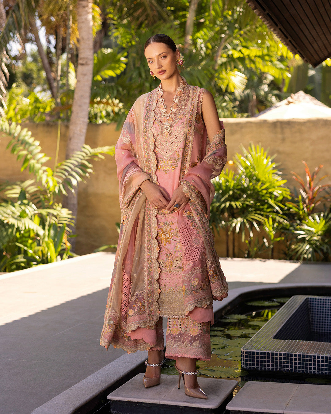 Faiza Saqlain | Zinnia Lawn 25 | Peony -  Faiza Saqlain Ladies Clothes - Original Designer Dress - House of Maryam