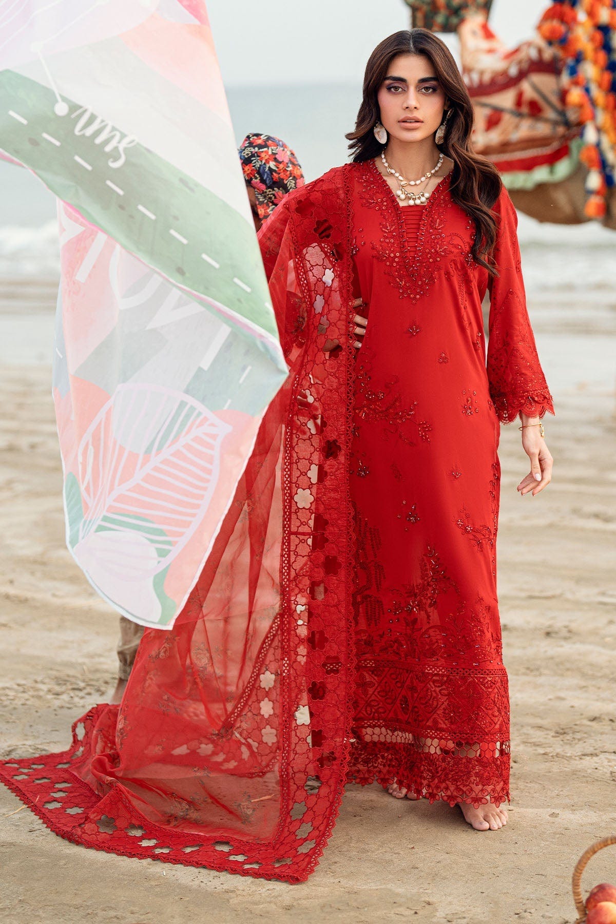 Nureh | Khuwab Luxury Lawn | NE-147 -  Nureh Ladies Clothes - Original Designer Dress - House of Maryam
