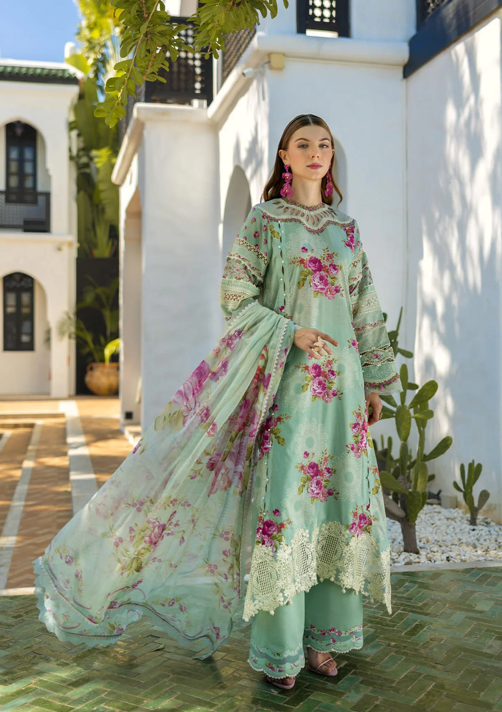 Elaf Premium | Signature 25 | ETS-03A TURQUOISE -  Elaf Premium Ladies Clothes - Original Designer Dress - House of Maryam