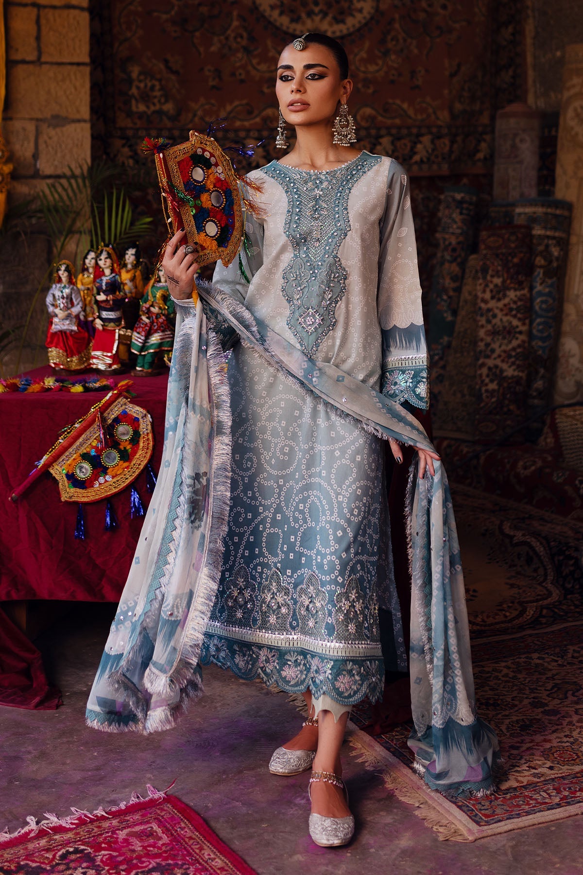 Nureh | Bazaar Lawn | NS-130 -  Nureh Luxury - Original Designer Dress - House of Maryam
