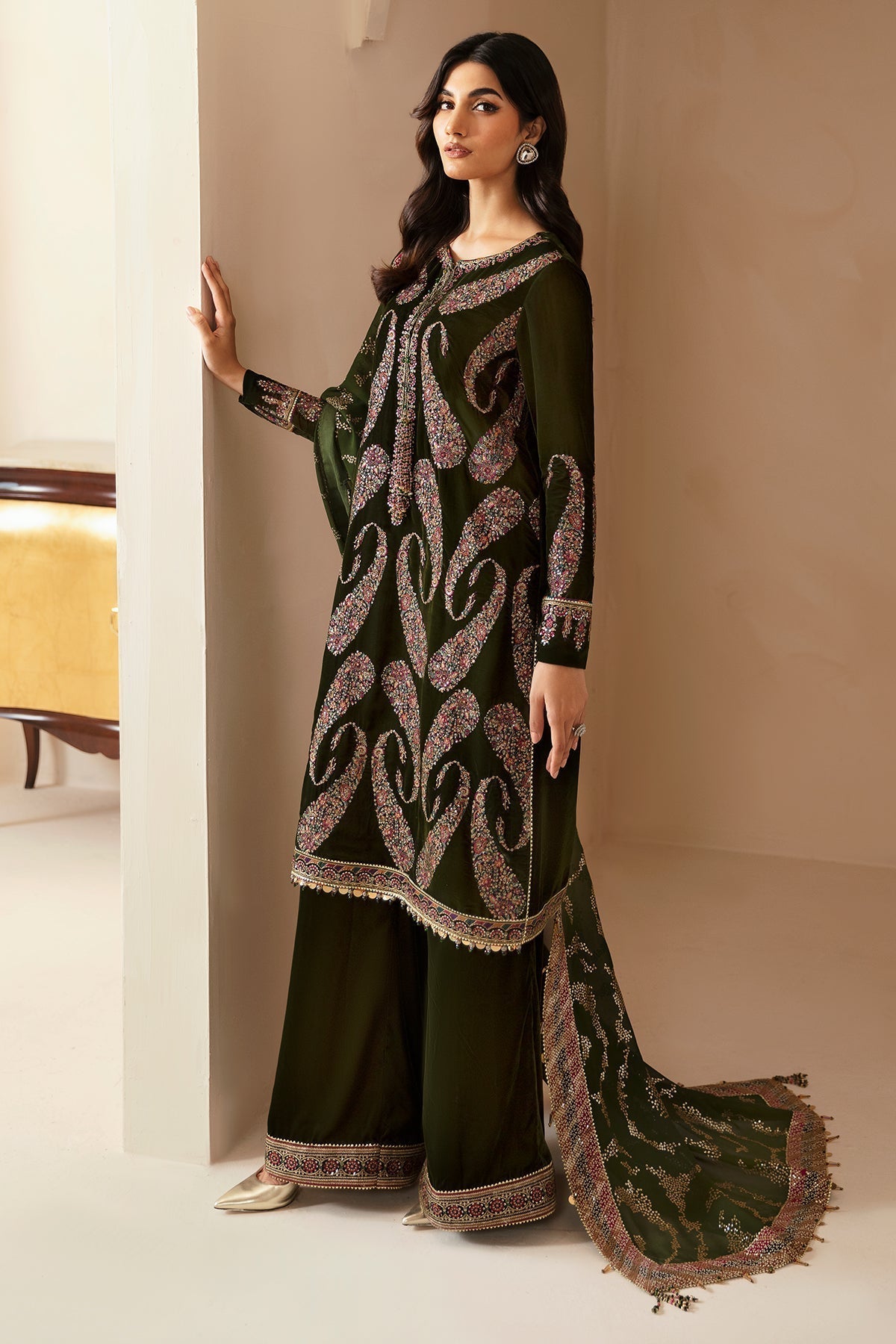 Jazmin | Velvet Edit 24 | Velvet Formal VF-2023 by Designer Jazmin - House of Maryam - Pakistani Designer Ethnic Wear in {{ shop.shopifyCountryName }}