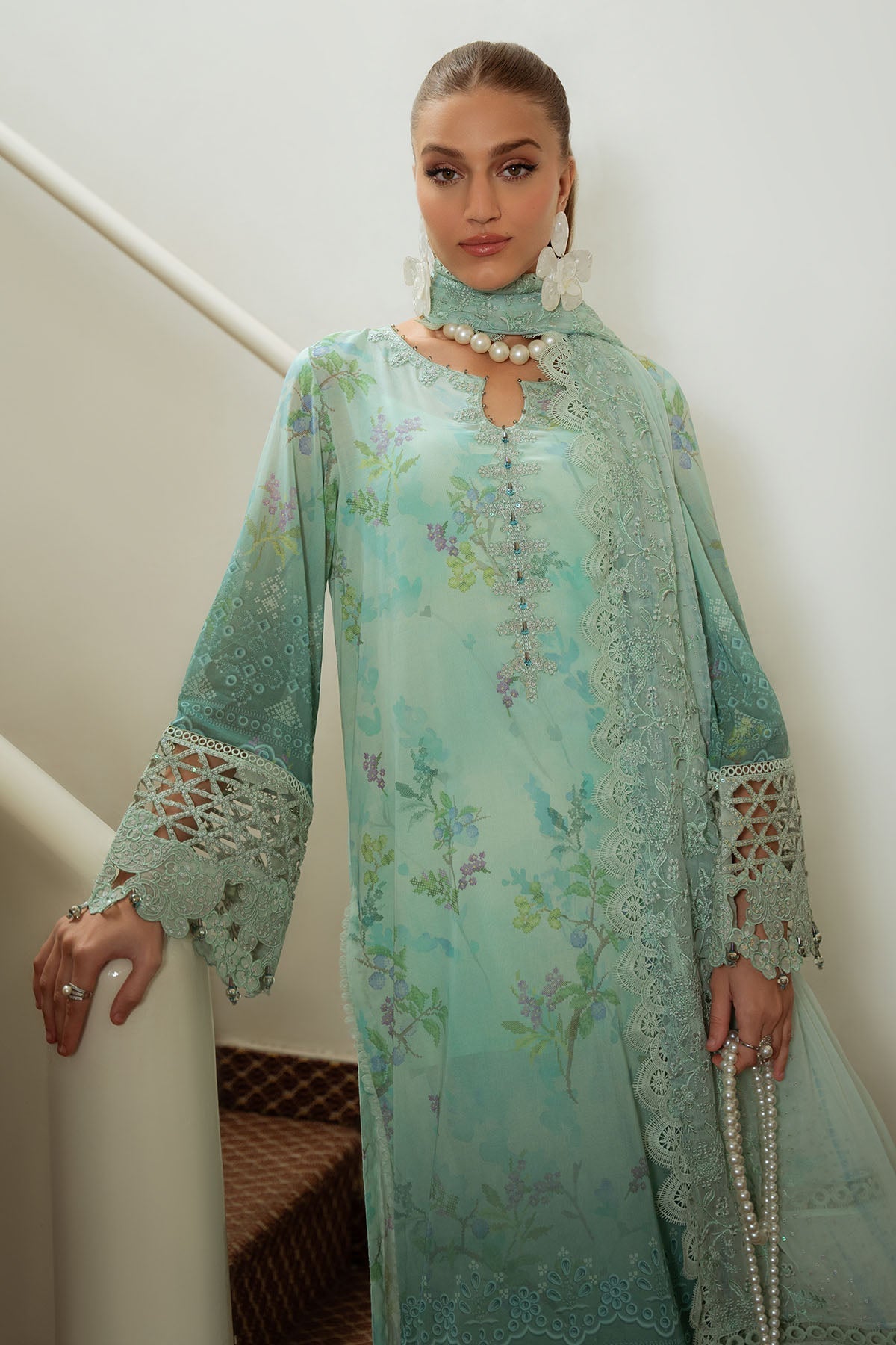 Nureh | Maya Swiss Lawn | NS-150 -  Nureh Ladies Clothes - Original Designer Dress - House of Maryam