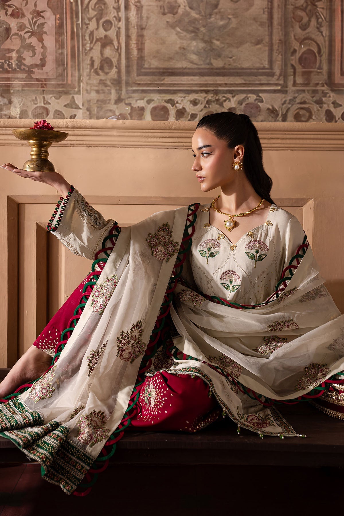Nureh | Nur Mahal Formals | NE-139 -  Nureh Ladies Clothes - Original Designer Dress - House of Maryam
