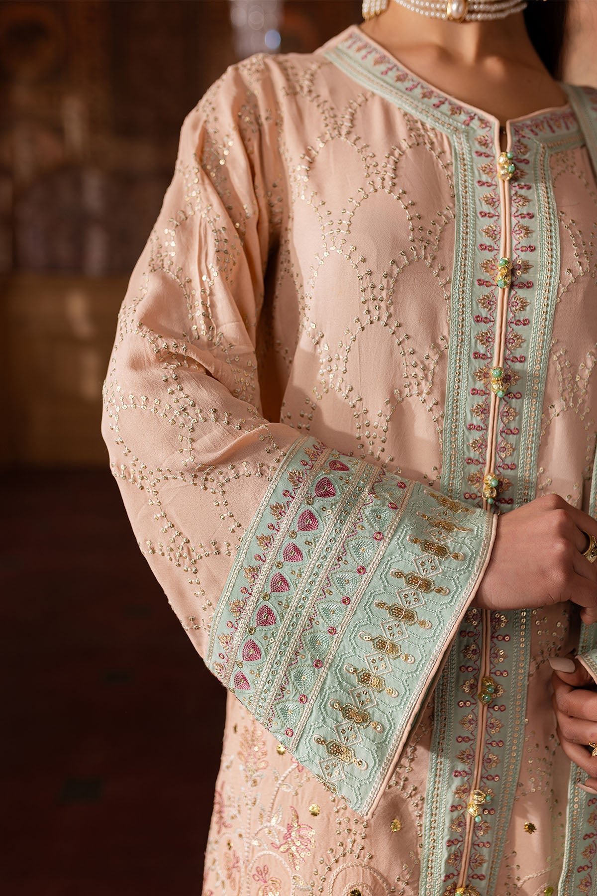 Nureh | Nur Mahal Formals | NE-141 -  Nureh Ladies Clothes - Original Designer Dress - House of Maryam