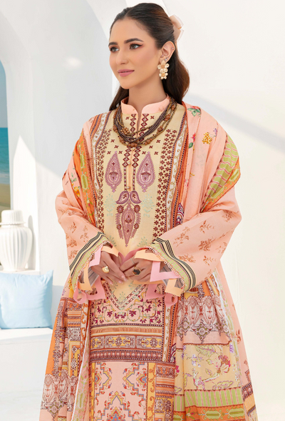 Humdum | Saira Bano Lawn 24 | D10 -  HumDum Casuals - Original Designer Dress - House of Maryam