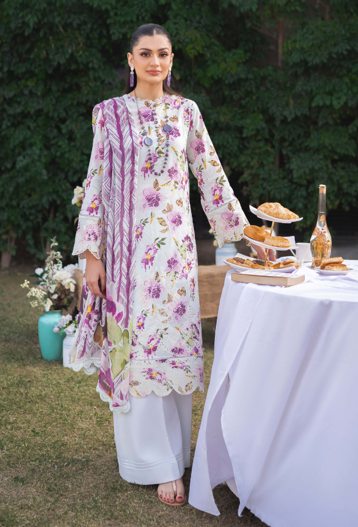 Humdum | Gardenia Lawn 24 | Printkari Lawn PLG 10 by Designer HumDum - House of Maryam - Pakistani Designer Ethnic Wear in {{ shop.shopifyCountryName }}