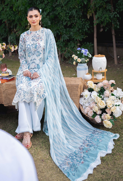 Humdum | Gardenia Lawn 24 |Printkari Lawn - PLG 08 -  HumDum Luxury - Original Designer Dress - House of Maryam