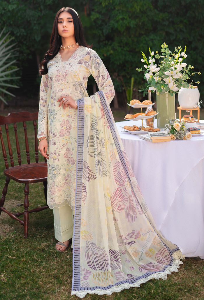 Humdum | Gardenia Lawn 24 |Printkari Lawn - PLG 05 by Designer HumDum - House of Maryam - Pakistani Designer Ethnic Wear in {{ shop.shopifyCountryName }}