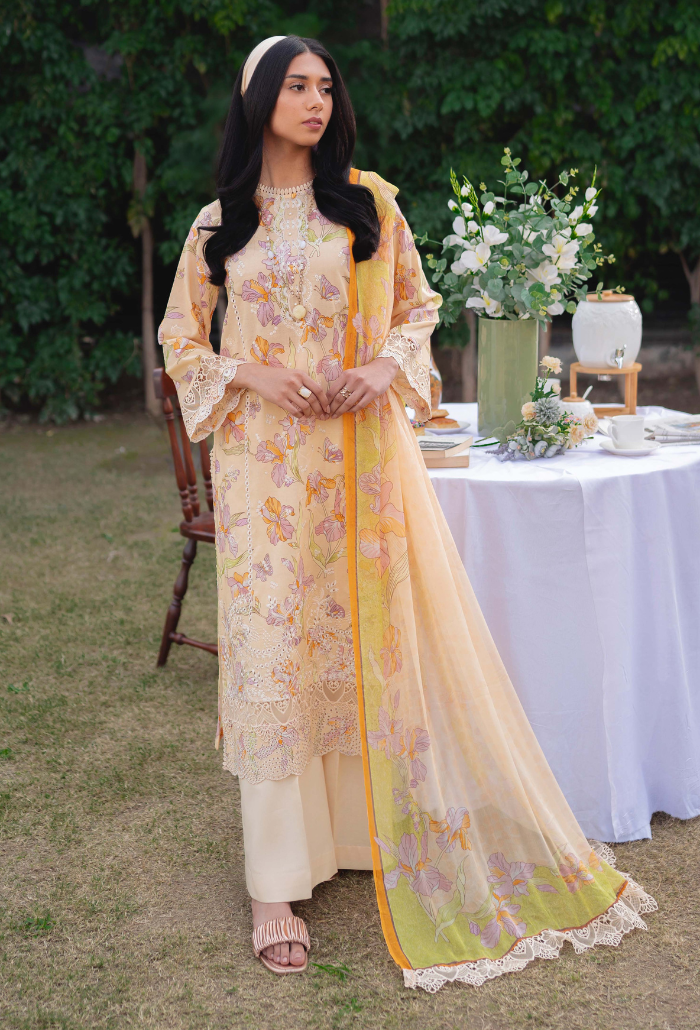 Humdum | Gardenia Lawn 24 | Printkari Lawn PLG 02 by Designer HumDum - House of Maryam - Pakistani Designer Ethnic Wear in {{ shop.shopifyCountryName }}