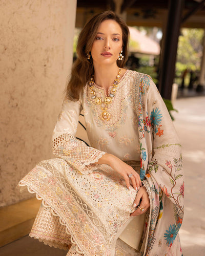 Faiza Saqlain | Zinnia Lawn 25 | Delilah -  Faiza Saqlain Ladies Clothes - Original Designer Dress - House of Maryam