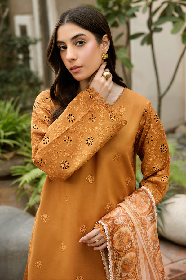 Farasha | Summer Weaves Embroidered Lawn | Golden Dusk -  Farasha Ladies Clothes - Original Designer Dress - House of Maryam