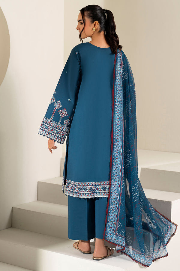 Farasha | Summer Weaves Embroidered Lawn |Pale Blue-2