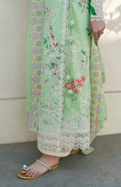 Soraya Willow mint printed lawn shirt with cambric pants, photo 2