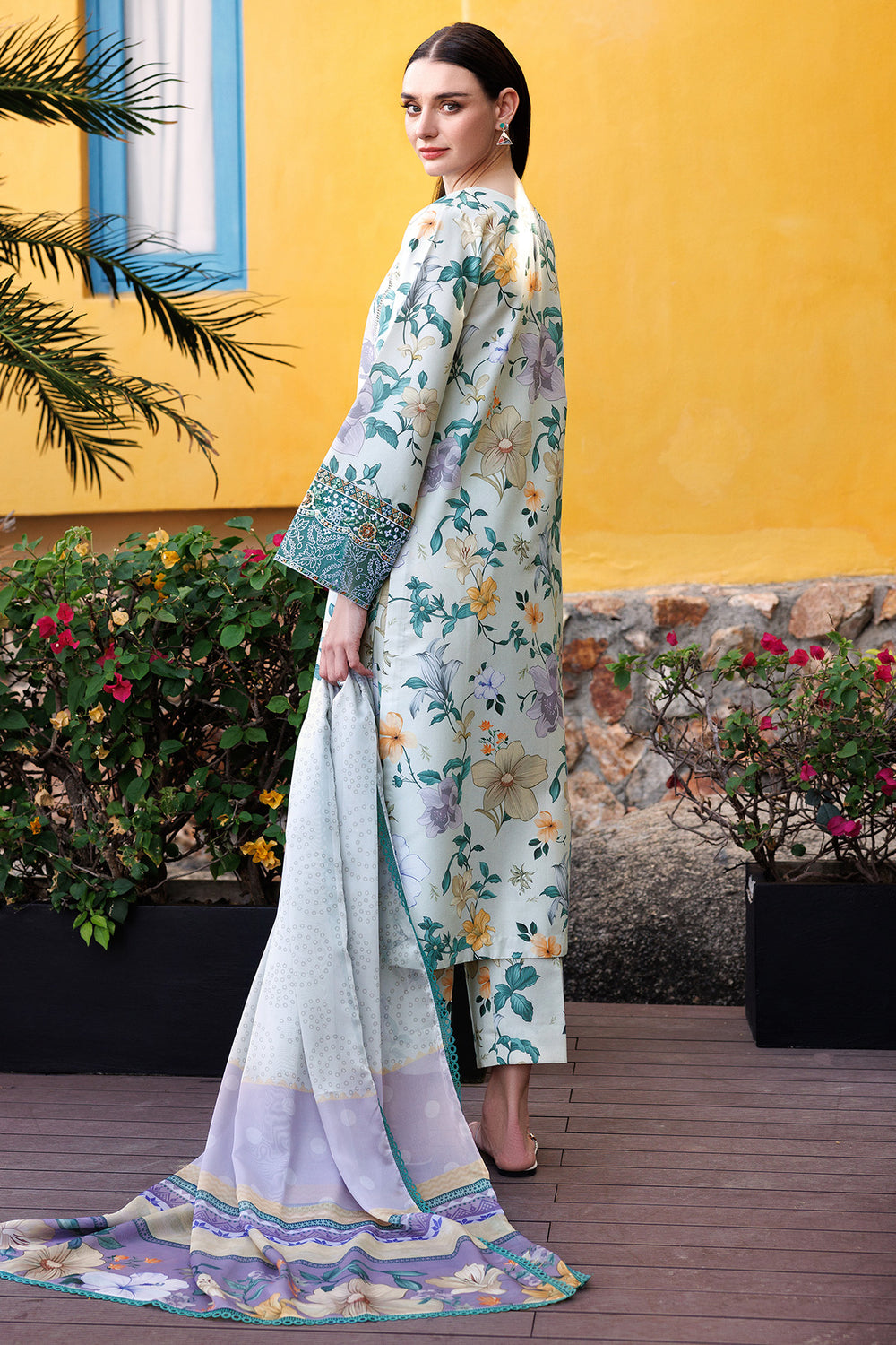 Farasha | Printed Essentials | Aqua Sparkle -  Farasha Ladies Clothes - Original Designer Dress - House of Maryam