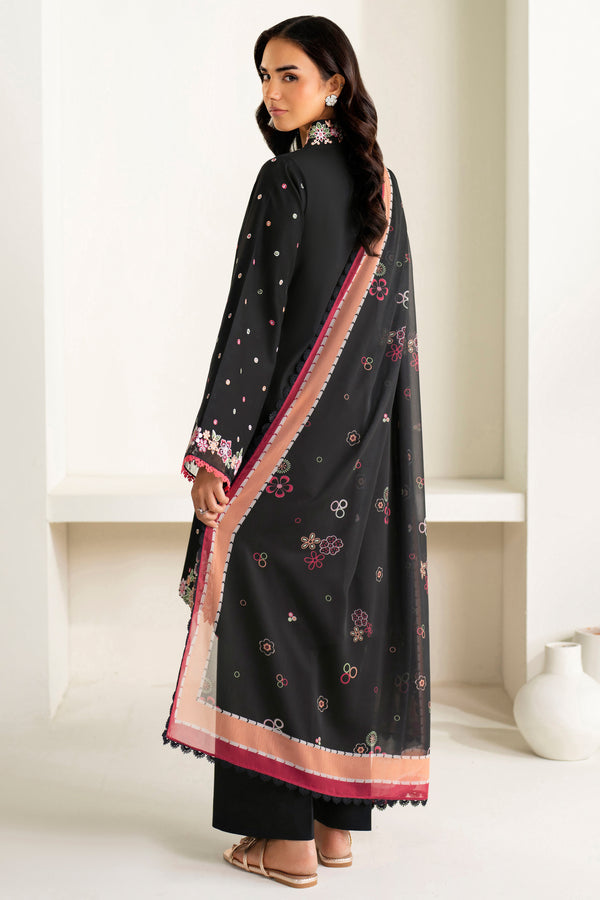 Farasha | Summer Weaves Embroidered Lawn | Raven Bloom-2