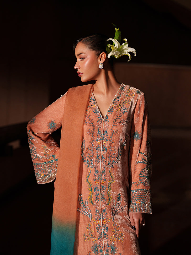 Caia | Luxury Velvet Edit 25 | Salmon-4