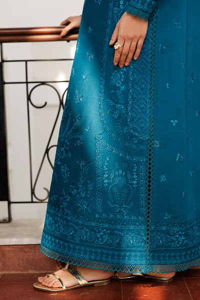 Emaan Adeel | Mirabelle Festive Luxury Lawn | FLORAISON