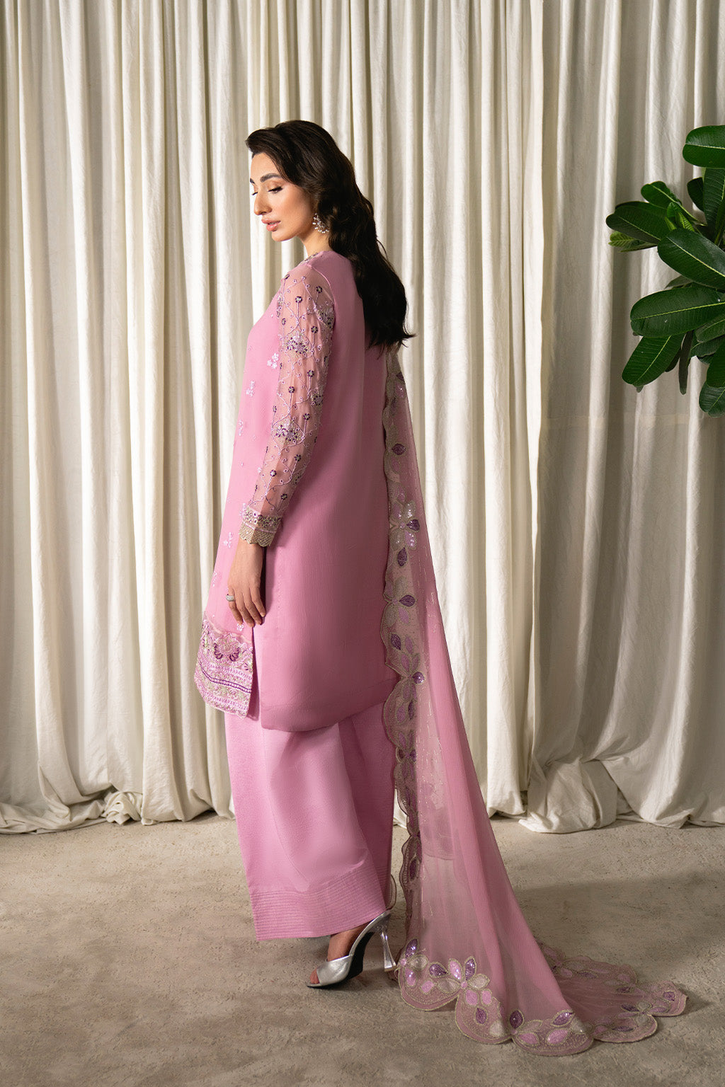 Neeshay | Ready to Wear Chiffon | RTW-CHFN-01 LILAC, image 2